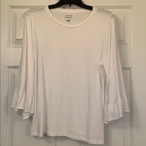 Banana Republic ruffle sleeve tee